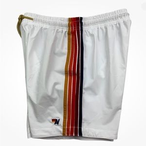 Aviator Nation Men's White 5 Stripe Flex Shorts Size 33  never worn.